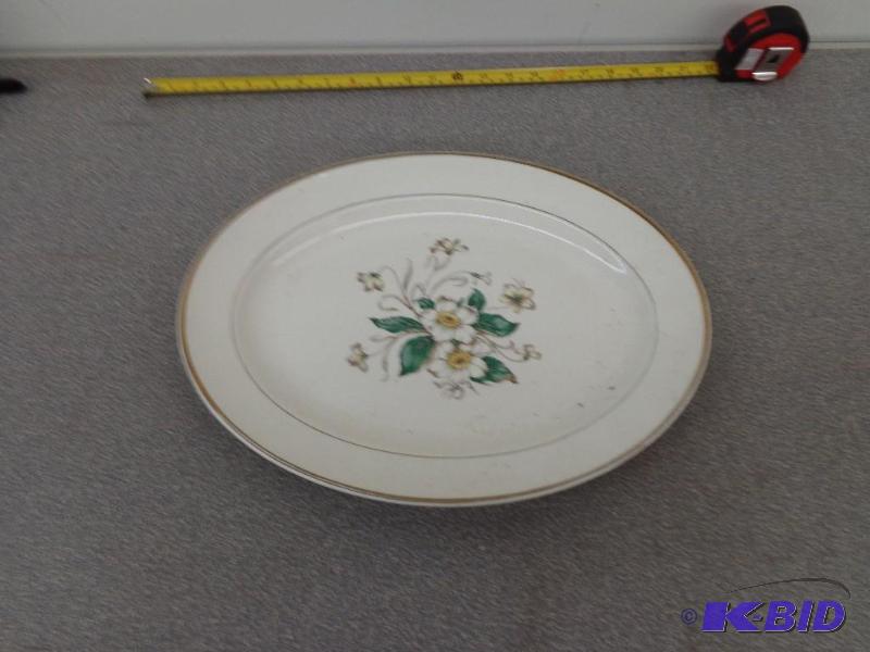 Serving Tray 15 12&quot x 12&quot Gold Rim...