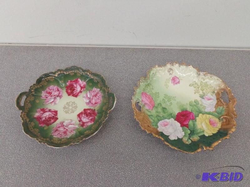 2 Floral Pattern Serving Plates 1 Bavaria&nbs...