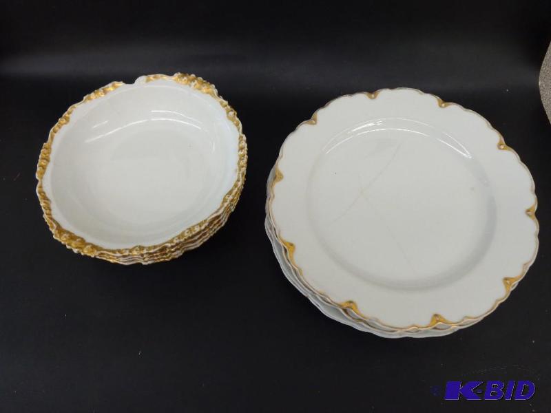 Plates and Bowls&nbsp Gold Overlay 10&quot ...