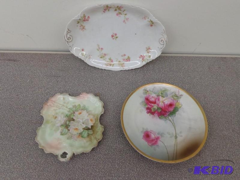 Set of 3 Plates From Bavaria Gold Overlay 6 1...