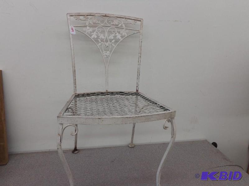 Wrought Iron Chair 33&quot Tall x 18 x 17&...