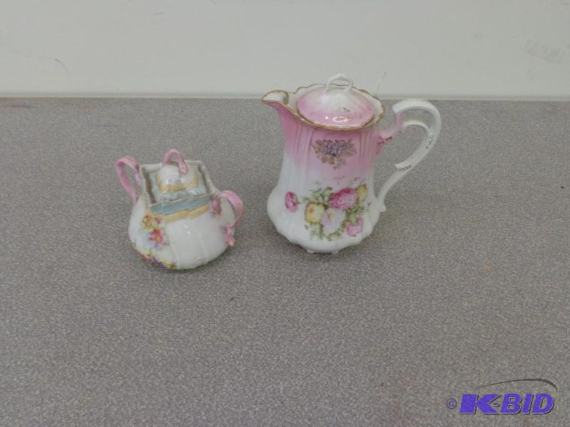 Antique Tea Pot and Sugar Bowl Tea Pot is 7&q...