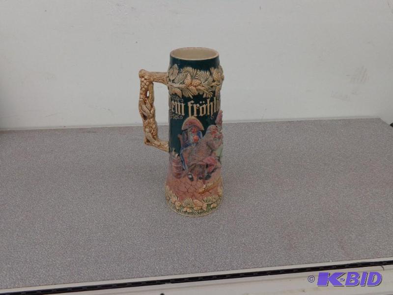 German 2 Liter Beer Stein Small Chip on the t...