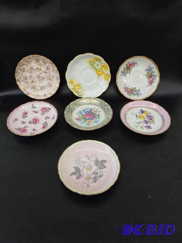 Collection of Antique Saucers 5&quot Saucers...