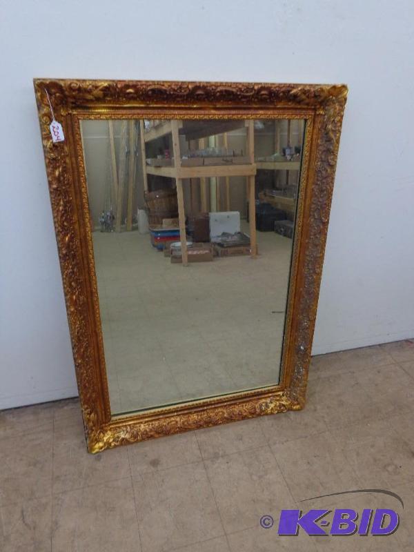 Vintage Mirror 42&quot x 30 &quot with Gold...