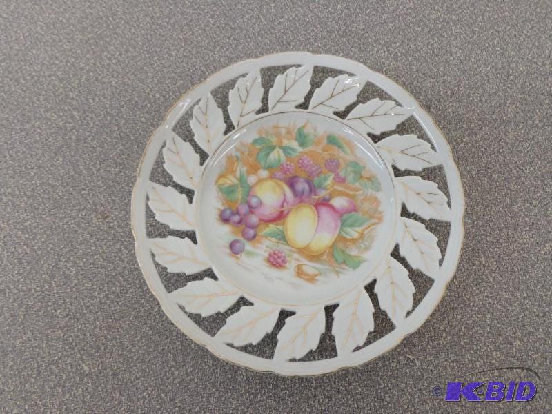 Printed Leaf Custom Plate Printed Decor of Fr...