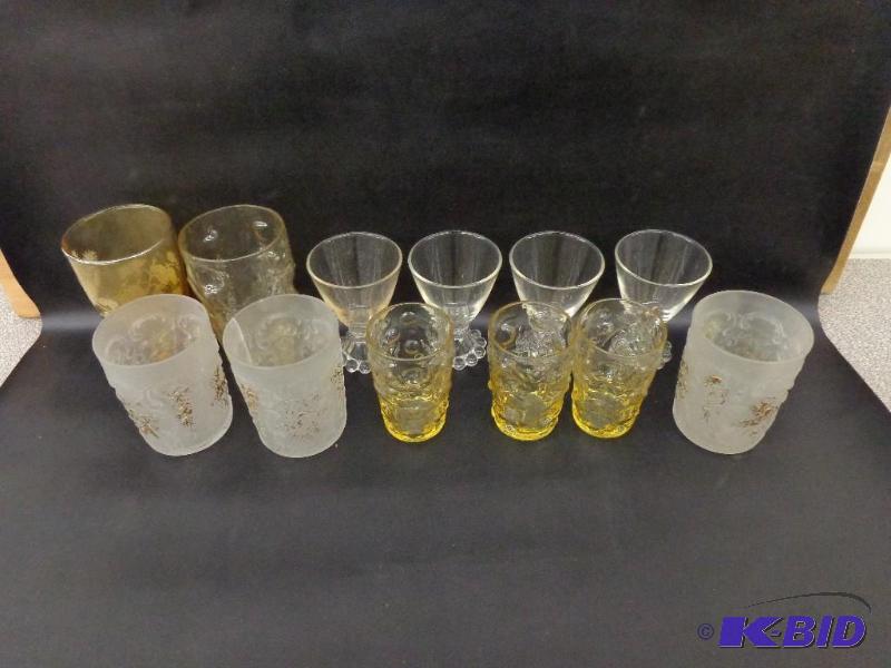 Various Cups 4 Small Pudding Cups 3 Small Yel...
