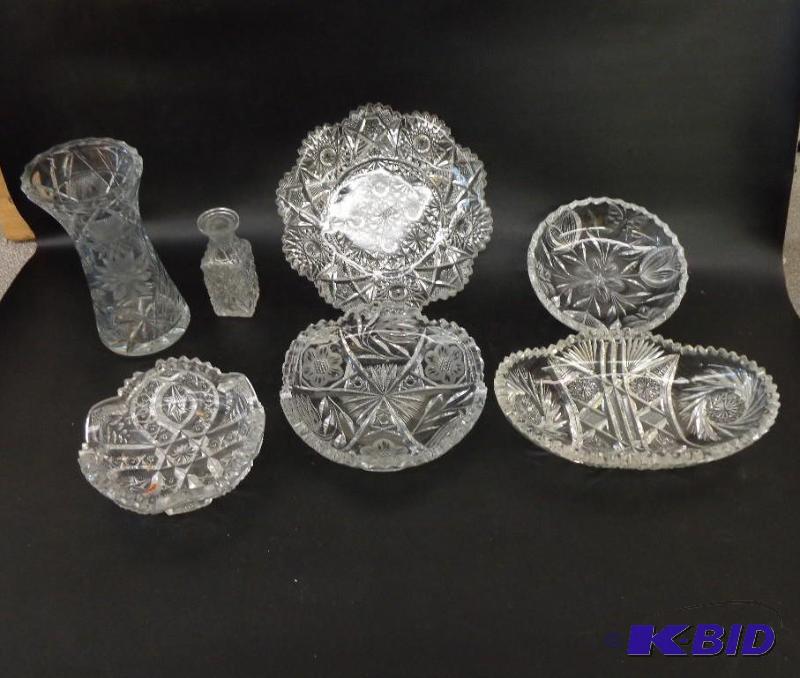 Vintage Glass Possible Crystal Total of 7 Ite...