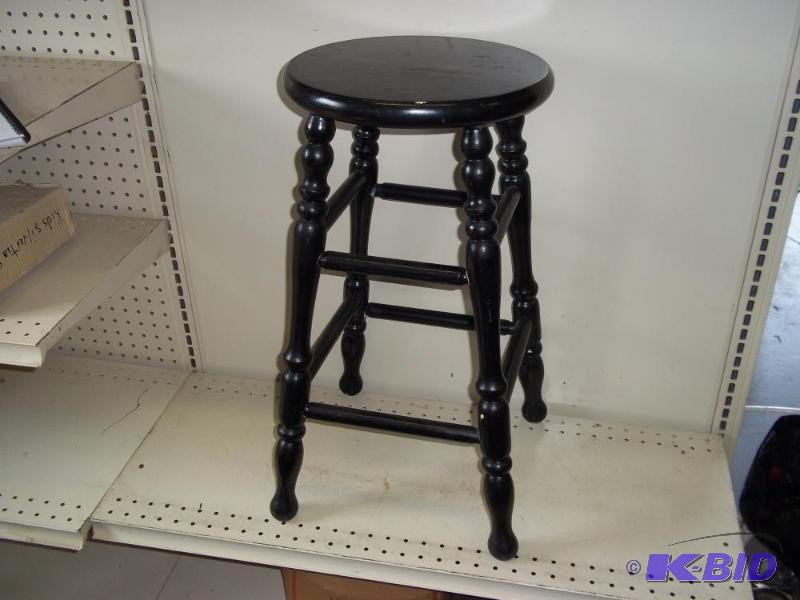 lot 108 image: Black Stool...