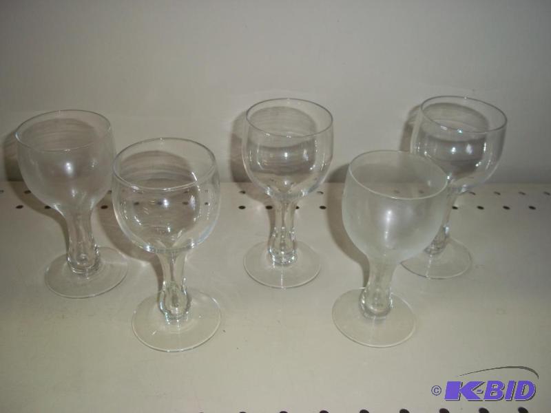 lot 147 image: Lot of 5 Miniature Stemmed Glasses...