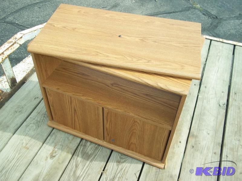 lot 152 image: TV Stand with swivel top...