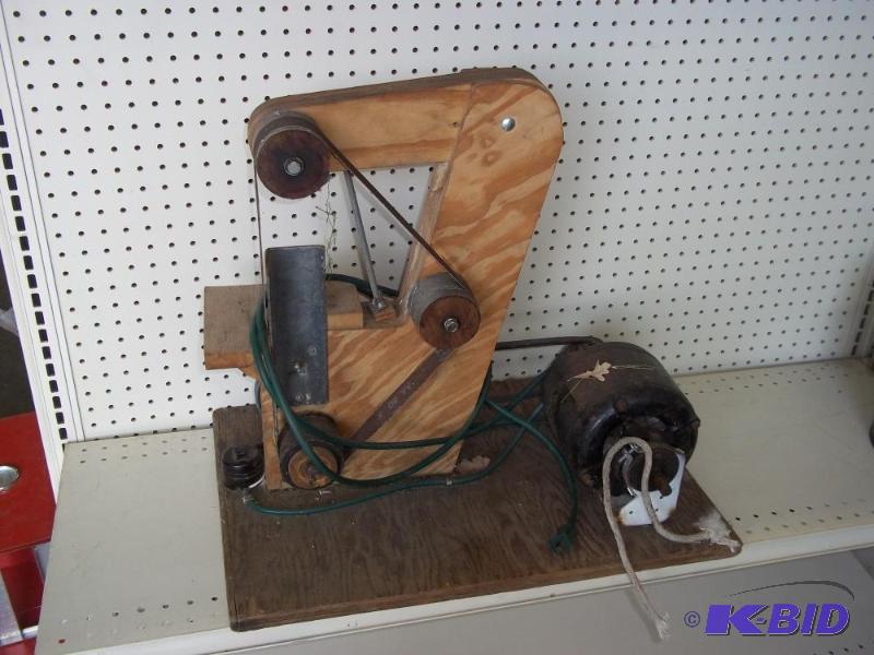 lot 25 image: Homemade Belt Sander...