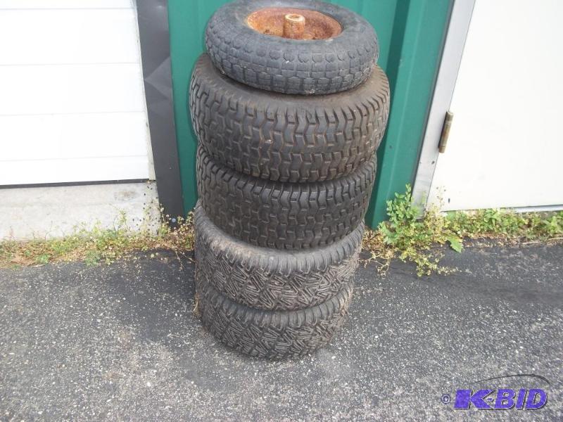 lot 5 image: Go cartLawn Mower Tires...