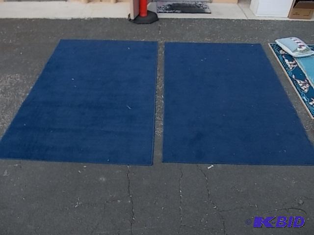 2-Navy Blue Rugs 46 x 72...