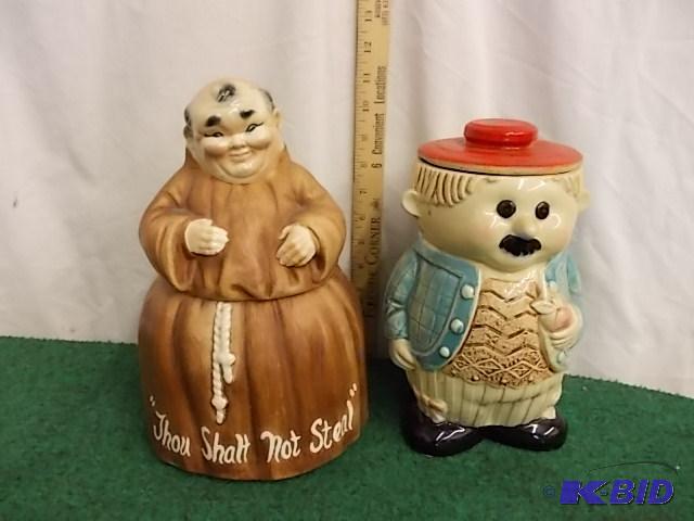 Friar &amp Man Cookie Jars (May Not Be Corre...