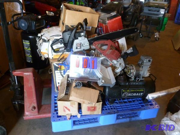 Pallet of misc items that repair work and or ...