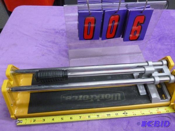lot 6 image: Workforce tile cutter. 15" length bed. A...