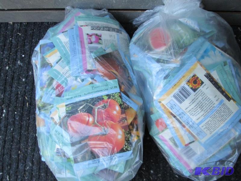 200 packs of mixed garden seeds...