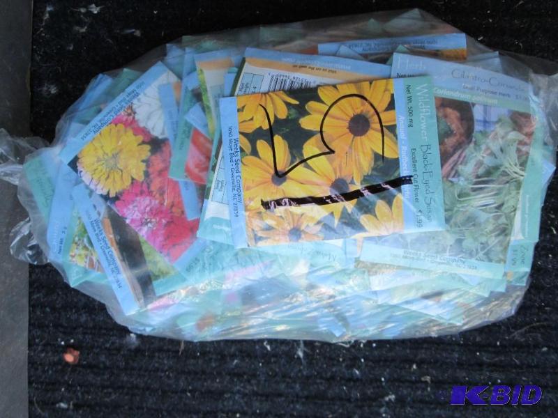 100 packs of mixed garden seeds...