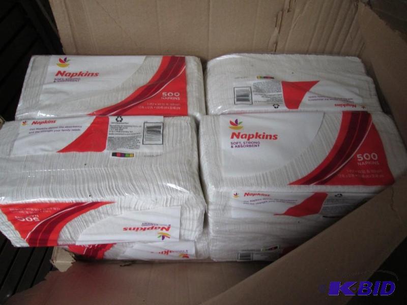 Lot of 8, 500 count napkins...