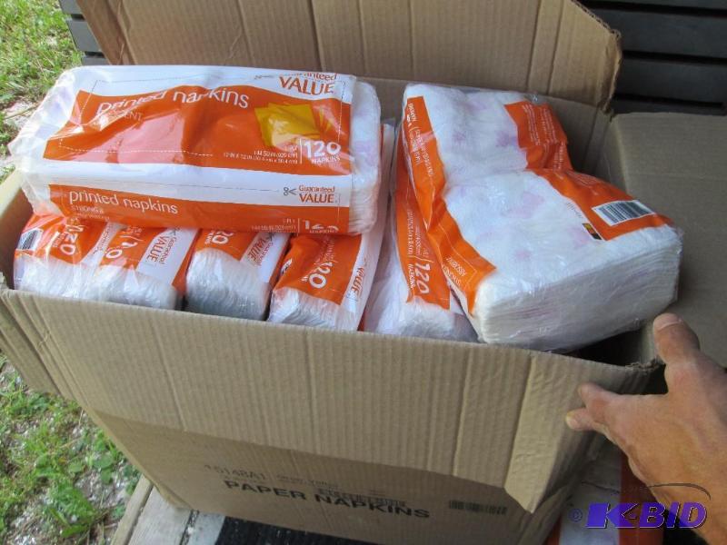 Guaranteed value printed napkins 120 per pack...