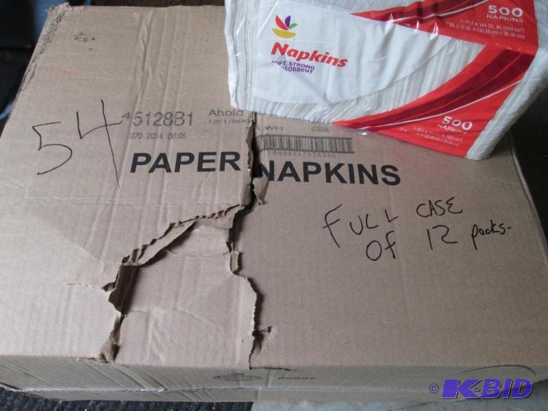lot of 12, 500 count napkins...