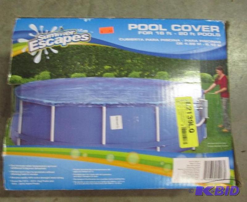summer escapes pool cover, for 16ft-20ft pool...