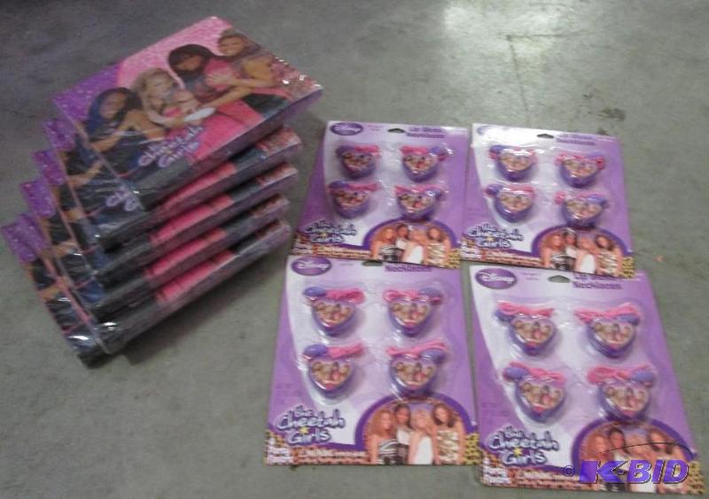 lot of cheetah girls lip gloss, and napkins, ...