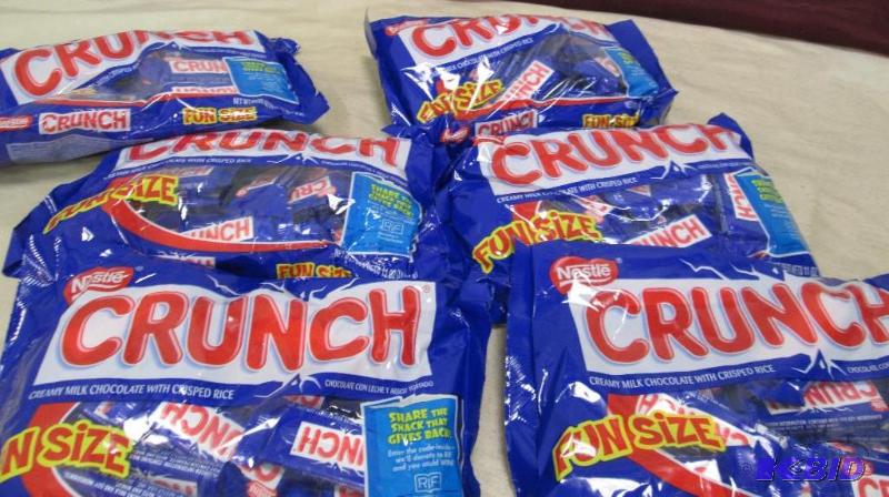 Qty 6 pkg of Fun Size Nestle Crunch size 11 o...