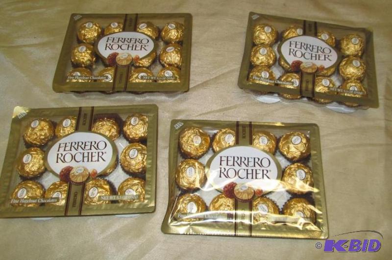 Qty 4 Ferrero Rocher-Fine hazelnut chocolates...