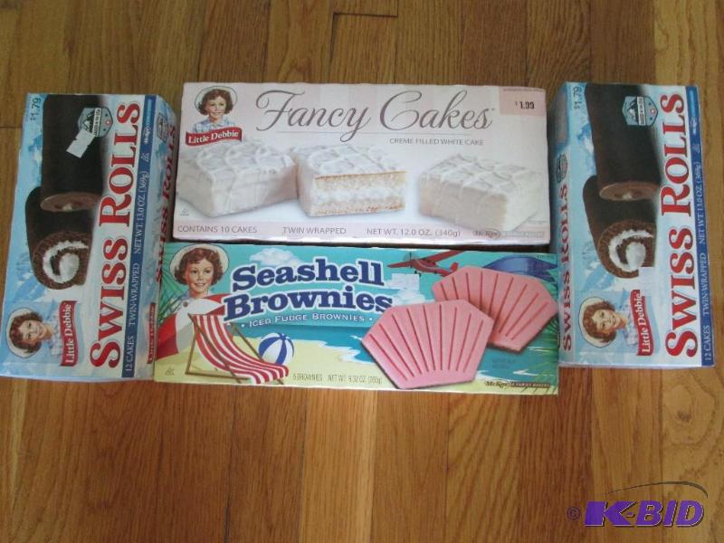 Lot of Little Debbie snacks, past sell by dat...