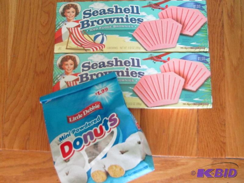 Lot of Little Debbie snacks, past sell by dat...