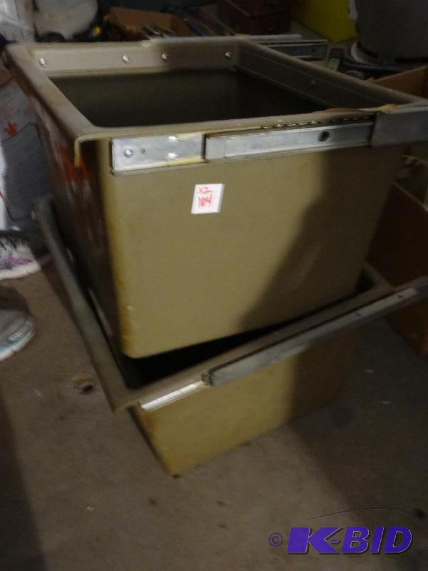 lot 104 image: 2 Under Table Mount Drawers...