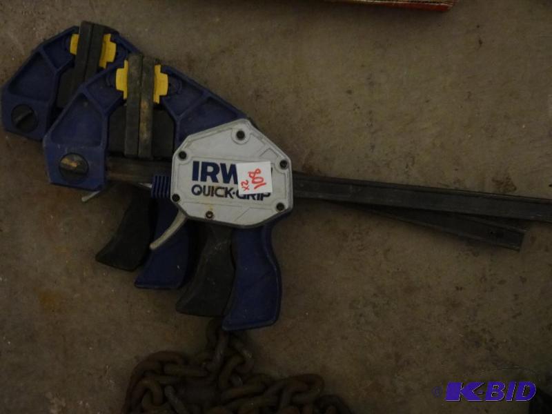 lot 108 image: Irwin Quick Grip Clamps. 12"...