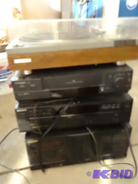 lot 134 image: Fisher studio 24 CD management system. Sony c...