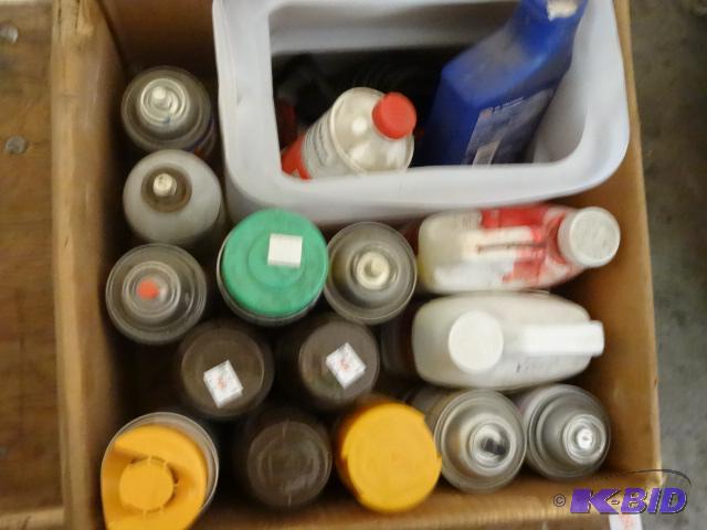 lot 157 image: Misc spray paint. Misc automotive chemicals...