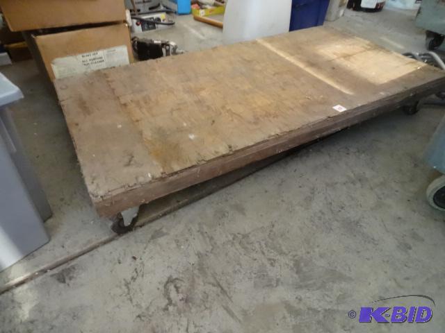lot 158 image: Heavy duty cart. 48 x 24...
