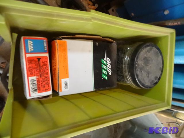lot 209 image: Bin of misc nails and screws...