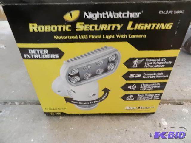 lot 213 image: Night watcher robotic secrity lighting. Motor...