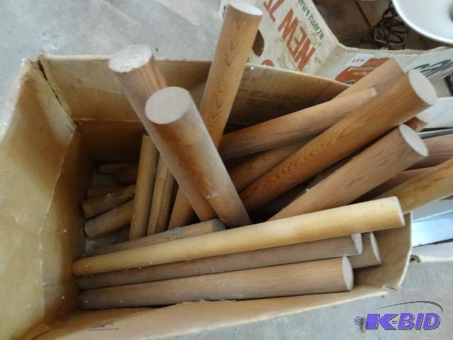 lot 214 image: Misc wood dowels...