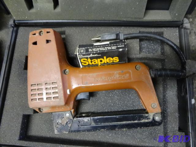 lot 23 image: Swingline electric stapler in padded case....
