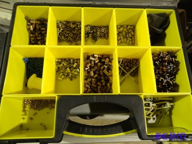 lot 272 image: Stanley hardware case with misc electrical su...