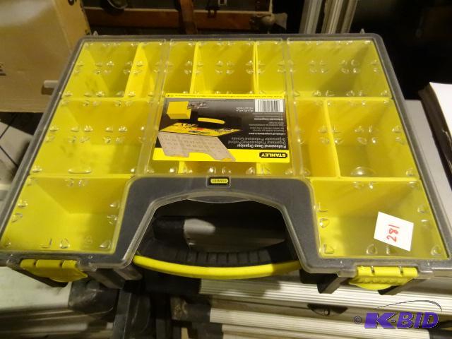 lot 281 image: Stanley Hardware case. New Empty...