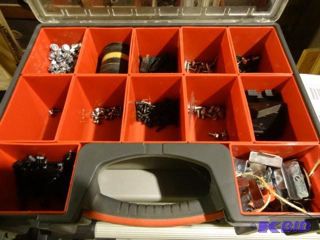 lot 283 image: Work force hardware case. Misc screws and spe...