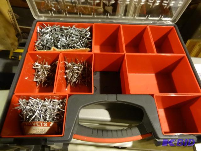 lot 290 image: Zag hardware case with misc rivets...