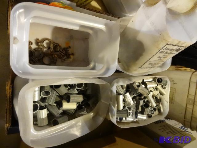 lot 301 image: Bins of Misc. Conduit Hardware...