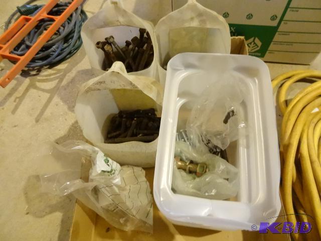 lot 304 image: Bins of Misc. Nuts and Bolts...