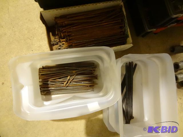 lot 335 image: 3 Boxes of Pole Barn Spikes...