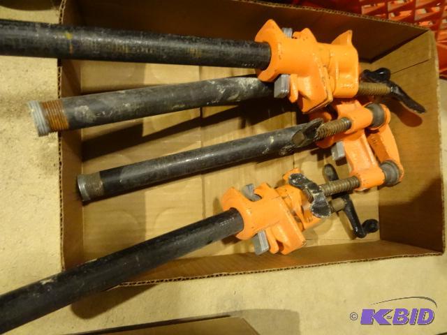 lot 338 image: 12" Pipe Clamps Qty. 4...
