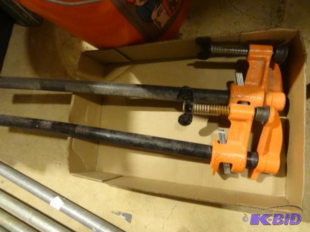 lot 340 image: 20" Pipe Clamps Qty. 2...
